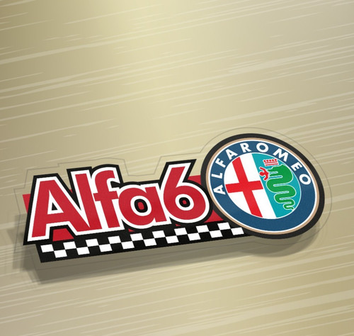 Adesivo celebrativo alfa romeo - adesivo,