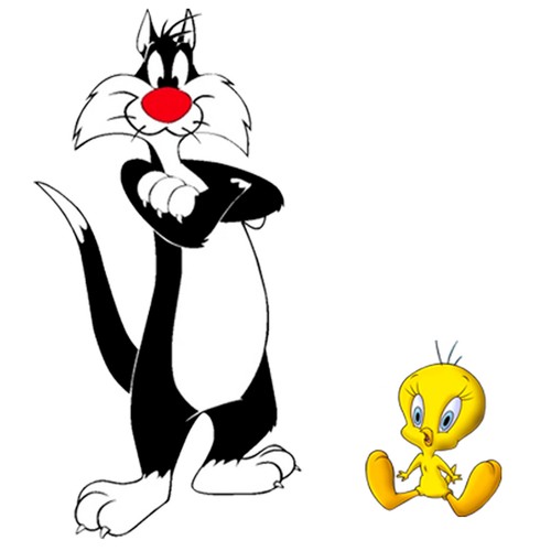Titti gatto silvestro cartoon - titti,