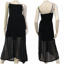 HOLLISTER Vestito abito nero pizzo Tg XS