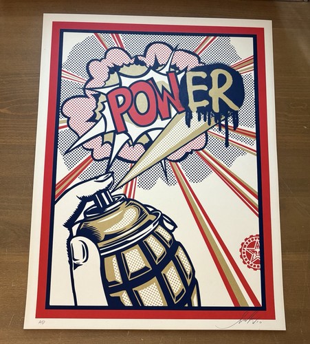 Serigrafia shepard fairey obey - serigrafia,
