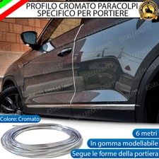 PROFILO PARACOLPI PORTIERA PROTEZIONE PORTA CROMATO 6 METRI PER FIAT BRAVO