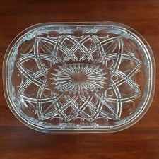 Piatto di servizio/antipastiera anni 60/70 in cristallo 