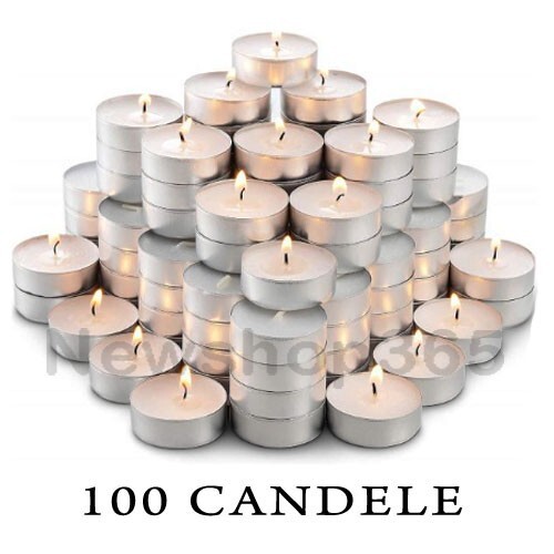 Set 100 candele cera tea - candele,