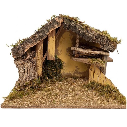 Capanna per presepe vuota - capanna,