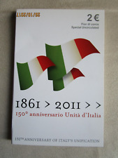 2 EURO COMMEMORATIVI  1851-2011 150° ANN. UNITA' D'ITALIA - REP. ITALIANA