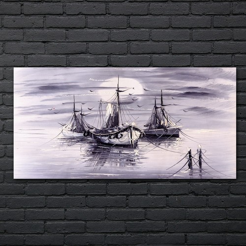 Quadro notte luna - , mare