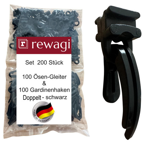 Rewagi 100 ganci per tende - ganci,