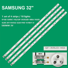 KIT 4 BARRE STRIP LED TV SAMSUNG D1GE-320SC1-R3 LTJ320HN07-V UE32EH5000 UE32EH53