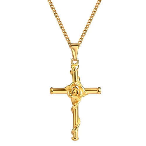 Collana ciondolo croce - collana,