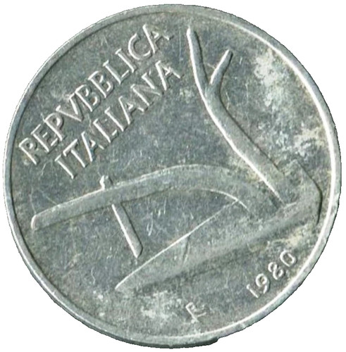 1980 italia moneta lire - 1980,