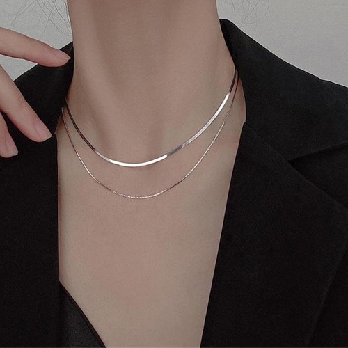 Collana catena lucida - , doppio