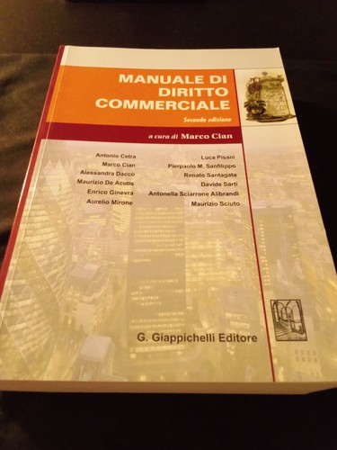 Manuale diritto commerciale - manuale,