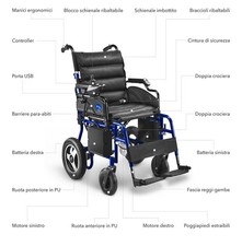 Sedia rotelle elettrica - rotelle,