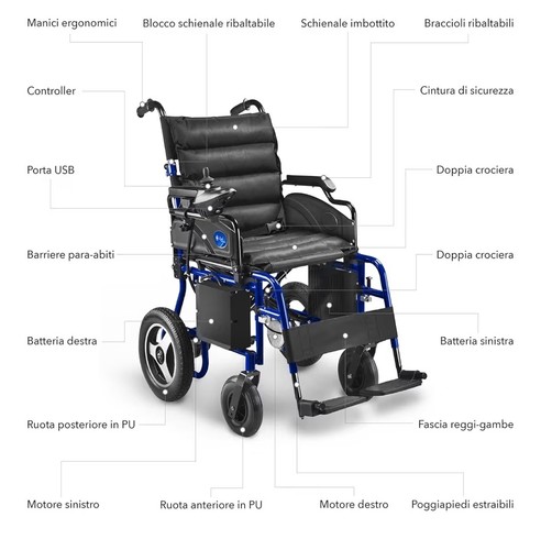 Sedia rotelle elettrica - a,
