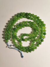 Collana giadeite verde - mala buddhista 108 grani - Rifilata a mano