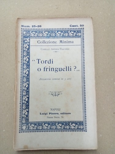 Tordi fringuelli c - tordi, antona