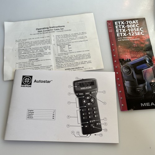 Meade autostar manuale altro - autostar, e