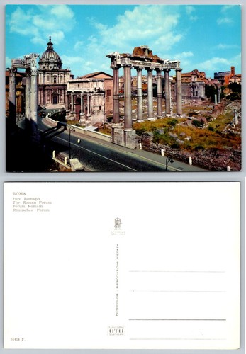 Cartolina epoca foro romano - d'epoca,