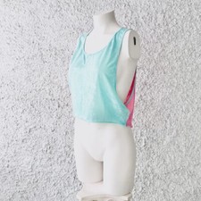 YAMAMAY CROP TOP CANOTTA ESTIVA TIFFANY FUCSIA TG. S CANOTTIERA COLORATA 