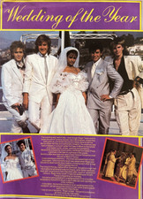 Duran Duran Roger Taylor Giovanna Cantone matrimonio a Napoli ritagli 1984