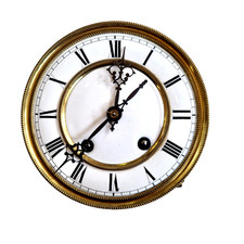 Orologio Antico da Tavolo Dorato Ø14,5 cm da Testare o per Ricambi/Da Restaurare