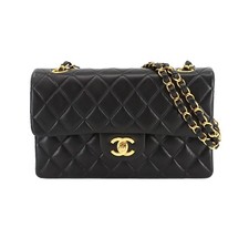 Borsa a tracolla CHANEL Matelasse 23 catena pelle nera A01113 vintage 90303174