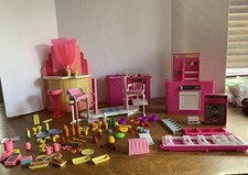Lotto ACCESSORI Barbie Mattel vintage anni 80 set inc bibite cibo cucina funghi