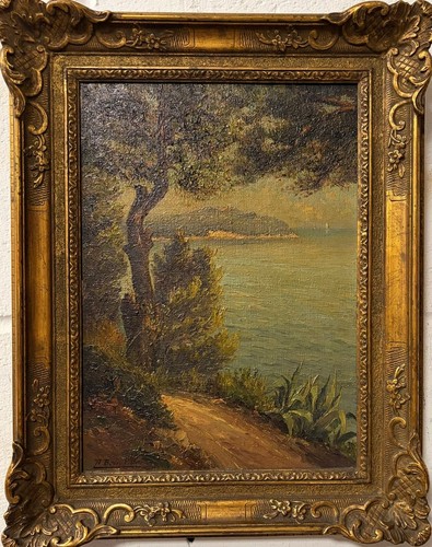 Dipinto olio francese a - dipinto, ad