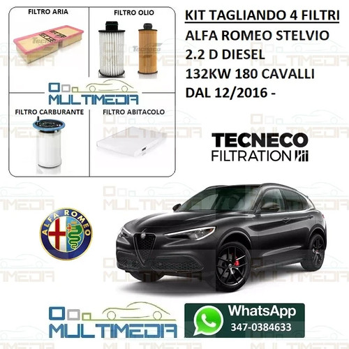 Kit tagliando filtri alfa - 4,