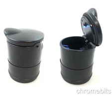 Portatile LED Blu Si Illumina Posacenere Portacenere Sigaretta Fumo Supporto