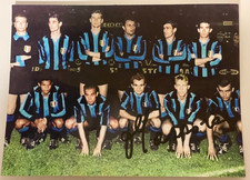 INTER FC FOTO A COLORI  63/64 CON AUTOGRAFO MAZZOLA ORIGINALE NO STAMPATO