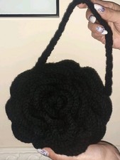 Borsa A Forma Di Rosa Fatta A Mano Ad Uncinetto 