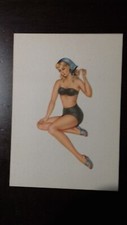 CARTOLINA  pin up donnina