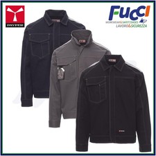 GIACCA GIUBBOTTO JEANS DA LAVORO UOMO GIUBBINO CON BANDE PAYPER 100% COTONE