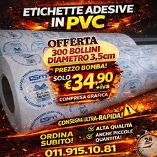 300 Etichette Personalizzate