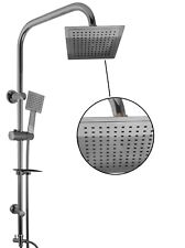 Asta saliscendi cromata colonna doccia soffione fisso doccetta set doccia