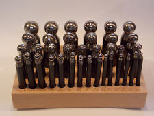 Imbottitore acciaio set 36 pezzi orafo orefice orologi dapping punch set 