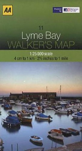 Walker map lyme bay - map, aa