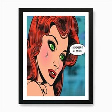 Red Haired Woman Art Print