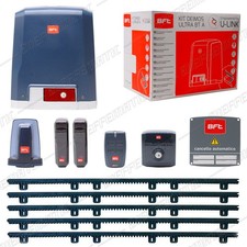 KIT cancello scorrevole BFT DEIMOS BT A600 ULTRA 24V + 5 mt CREMAGLIERA R925268