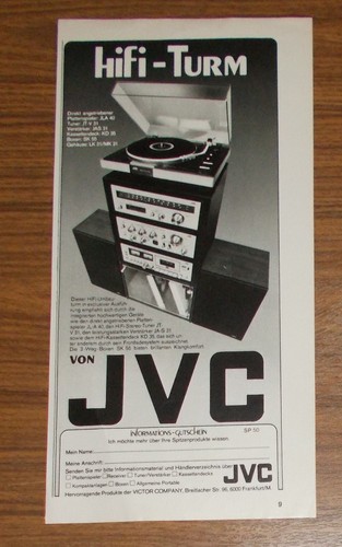 Rara pubblicità vintage - pubblicità, jvc