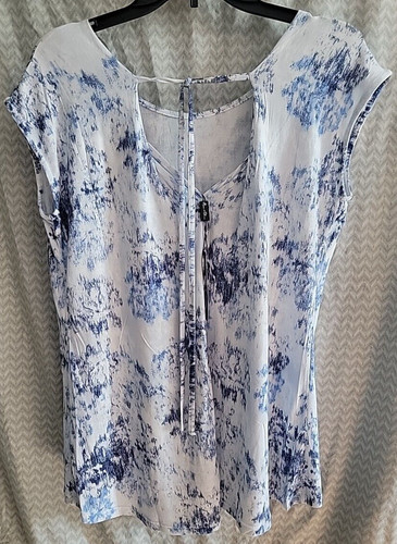 Top rosa oliva bianco blu - bianco,