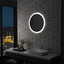 Specchio a LED per Bagno 70 cm Specchiera a Parete con Luci per Trucco vidaXL