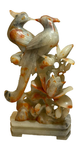 Scultura uccellini vintage