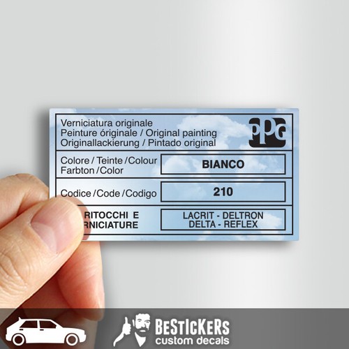 Adesivo etichetta lancia - 1,