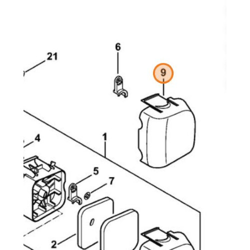 Stihl coperchio filtro - stihl,