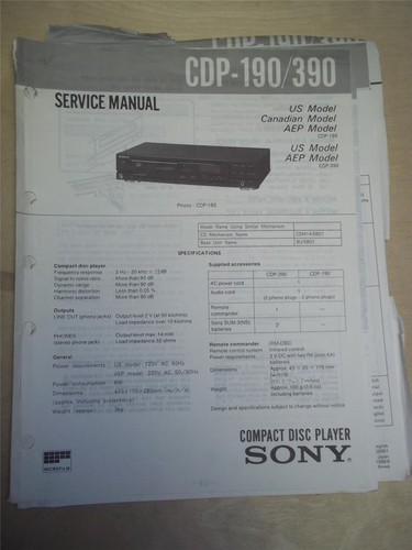 Sony manuale - sony, di