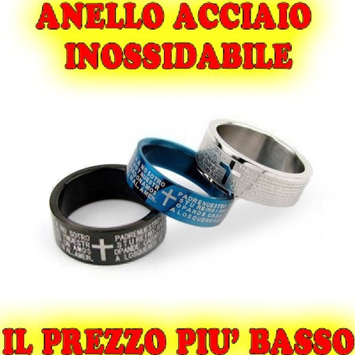 Unisex nero splendido - nero, anello