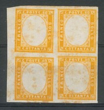 NAPOLI PROVINCE NAPOLETANE - 80 c. ° 17D senza stampa centro punti ossidazione