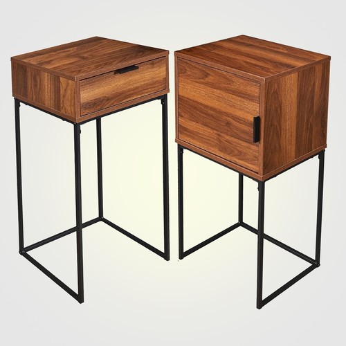 Set comodini con cassetto - 2,